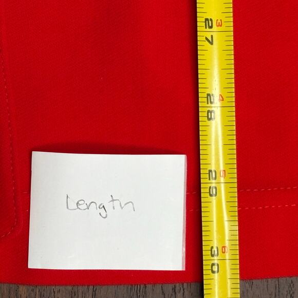 Escada Vintage Red Wool Short Sleeve Blazer Embroidered Eyelet 42 EU 12 US - Picture 12 of 12